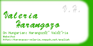 valeria harangozo business card